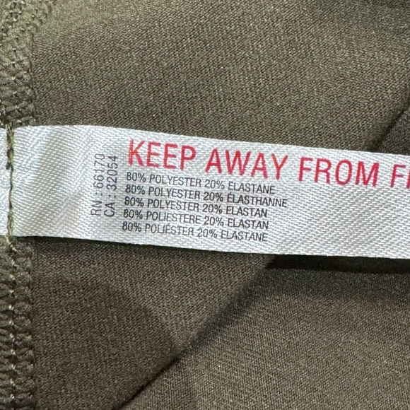 Free People Movement Sz M Green Cropped Hoodie Athletic Boho Sporty Athleisure - Picture 4 of 4